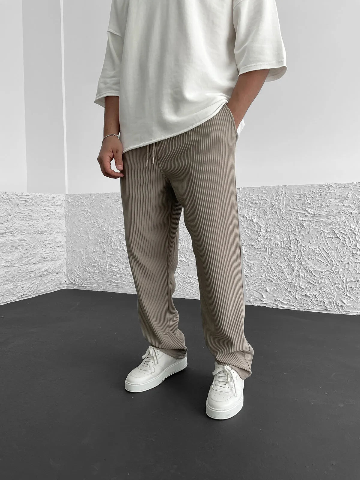 Sami™ - Comfortable Ribbed Spandex Trousers