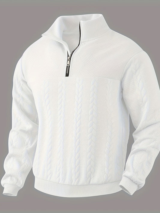 Benoît ™ | Vintage Zip-Up Jumper with Elegant Design