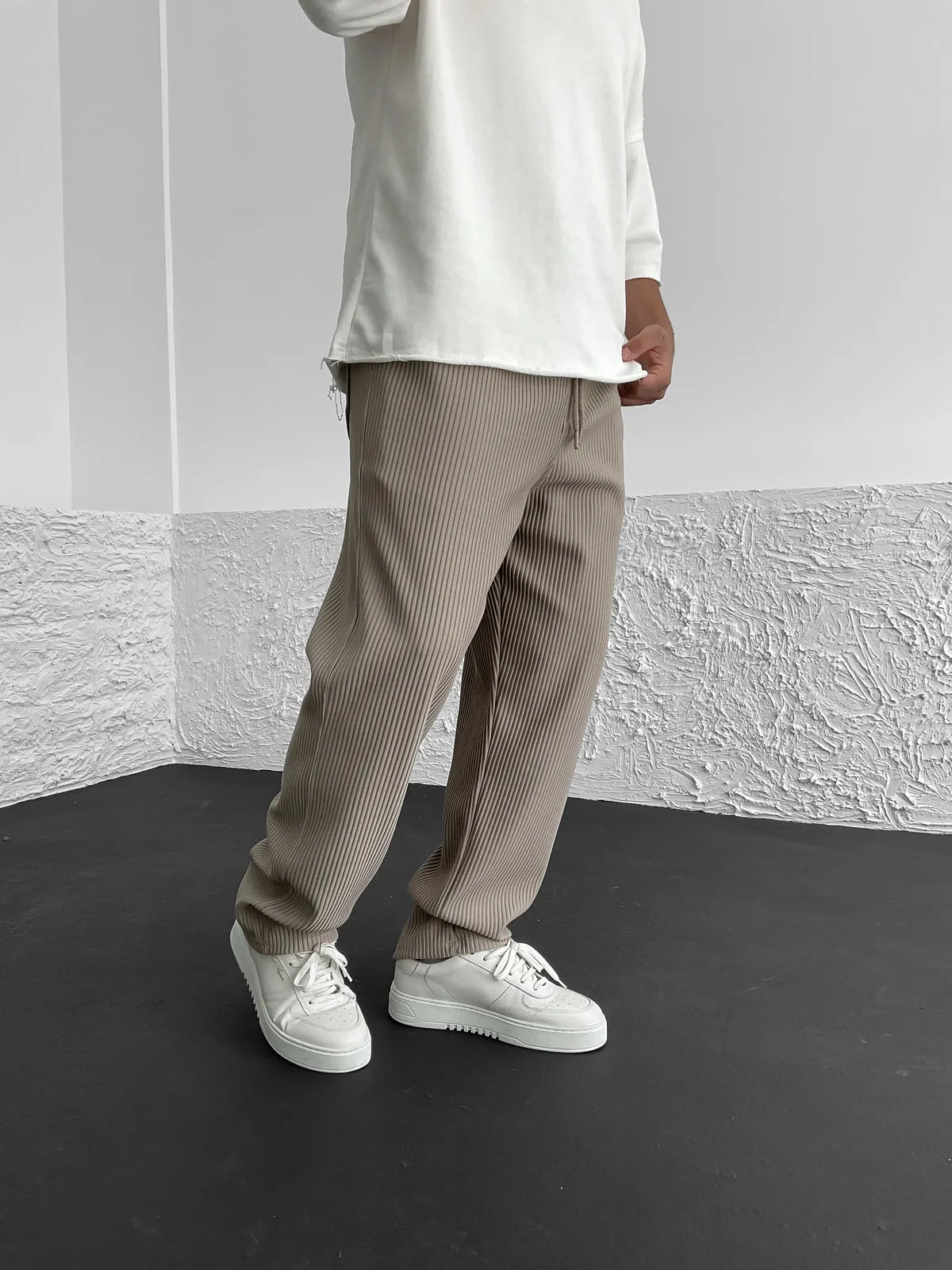 Sami™ - Comfortable Ribbed Spandex Trousers
