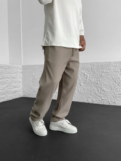 Sami™ - Comfortable Ribbed Spandex Trousers